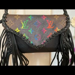Small Louis Vuitton revamped crossbody in rainbow coloring